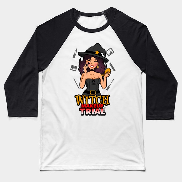 Witch Makeup Trial Baseball T-Shirt by Originals by Boggs Nicolas